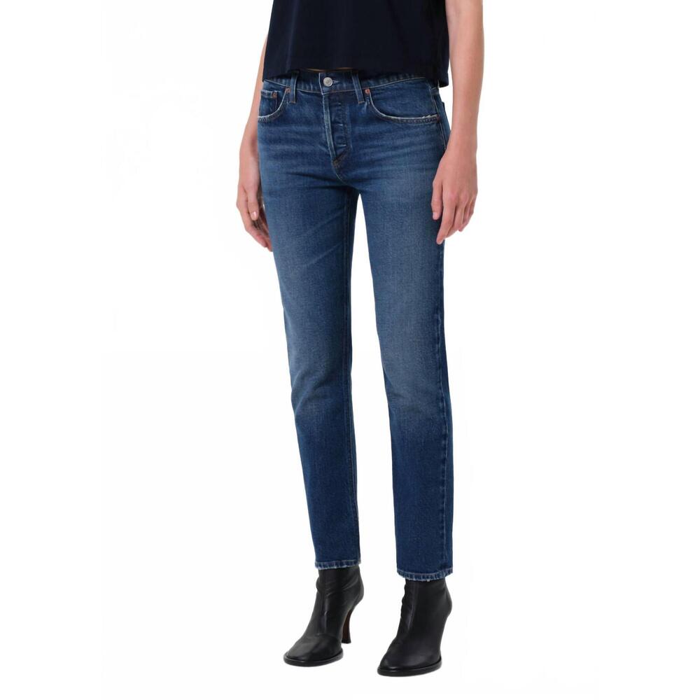 NEW AGOLDE cocktail ankle jeans in outline